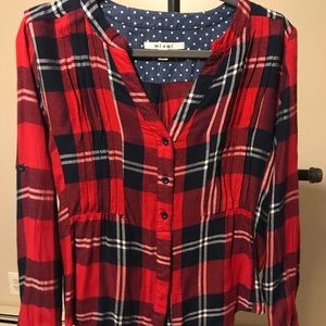 Flannel top from Francescas - Miami brand